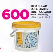10M Solar Rope Lights Multi Colour FUNCTION ROPE