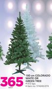 180cm Colorado White Or Green Tree-Each