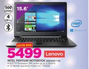 Lenovo 15.6" Intel Pentium Notebook IDEAPAD 110