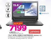 Lenovo 15.6" Intel Core i3 Notebook IDEAPAD 110