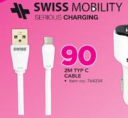 Swiss Mobility 2m Typ C Cable