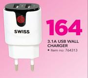 Swiss Mobility 3.1A USB Wall Charger
