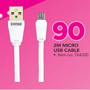 Swiss Mobility 2m Micro USB Cable