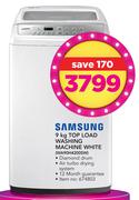 Samsung 9Kg Top Load Washing Machine White WA90H4200SW