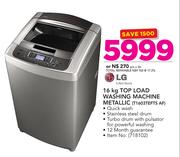 LG 16Kg Top Load Washing Machine Metallic T1603TEFTS AF