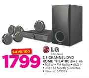 LG 5.1 Channel DVD Home Theatre DH-3140