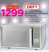 Defy 28Ltr Electronic Microwave Metallic MW M2822MG