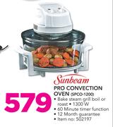 Sunbeam Pro Convection Oven SPCO-1200