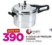Tissolli 4Ltr Solid Lid Pressure Cooker