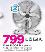 Logik 45cm Floor Fan HVF-45
