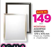 Montana Assorted Mirrors-570 x 470mm Each