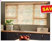 Decorland 50mm Fauxwood Venetian Blinds Plain-590 mm W x 600 mm H