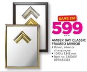 Amber Bay Classic Framed Mirror-Each