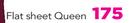 Casa Flat Sheet Queen Includes 2 Pillowcases