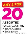 Assorted Face Cloths-For 2