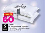 Sheraton 2 Pack Hollowfibre Pillows