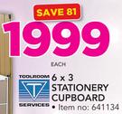 Toolroom 6 x 3 Stationery Cupboard-Each