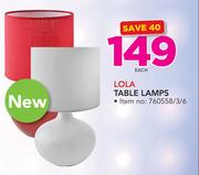 Lola Table Lamps-Each