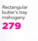Rectangular Butlers Tray Mahogany