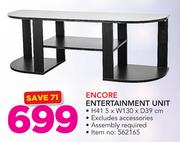 Encore Entertainment Unit H41.5 x W130 x D39cm