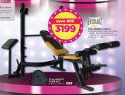 Everlast Pro Barbell Bench Includes Spring Collars & Safety Bolts