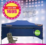 Discovery Adventures 3 x 4.5M Gazebo With 3 Side Panels 