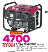 Ryobi 2.7KW Generator RG-2700