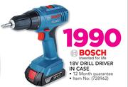Bosch 18V Drill Driver In Case