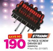 Stramm 18 Piece Screw Driver Set (SMM9476)