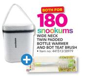 Snookums Wide Neck Twin Padded Bottle Warmer And Bot Teat Brush