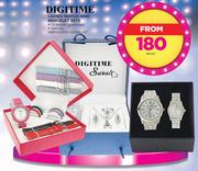 Digitime Ladies Watch And Bracelet Sets-Per Set