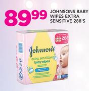 Johnsons Baby wipes Extra Sensitive 288’s