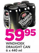 Windhoek Draught Can-6 x 440ml