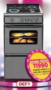 Defy Fogão Preto A Gas De 4 bocas