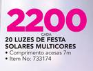 Santa's Trading 20 Luzes De Festa Solares Multicores