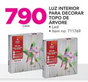 Santa's Trading Luz Interior Para Decorar Topo De Árvore- cada