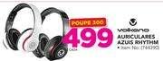 Volkano Auriculares Azuis Rhythm-Cada