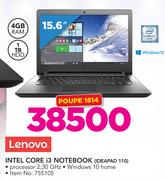 Lenovo Intel Core I3 Notebook Ideapad 110
