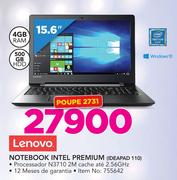 Lenovo Notebook Intel Premium Ideapad 110