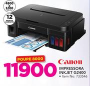 Canon Impressora Inkjet G2400