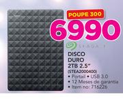 Seagate Disco Duro 2TB 2.5" Portable STEA2000400