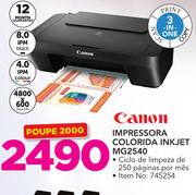Canon Impressora Colorida Inkjet MG2540