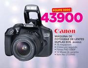 Canon Máquina De Fotografar De Lentes Duplas EOS Bundle