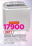 Defy Máquina de lavar Roupa de Banheira dupla 13kg DTT165
