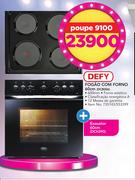 Defy Fogao Com Forno 60cm DCB006 + Exaustor 60cm DCH290