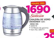 Sunbeam 1.8Ltr Chaleira De Vidro Designer SDGK-180