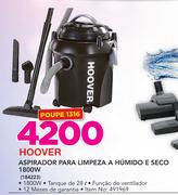 Hoover Aspirador Para Limpeza A Húmido E Seco 1800W