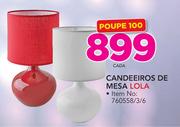 Lola Candeeiros De Mesa- cada