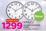 Century Relogios Boston 45cm -cada