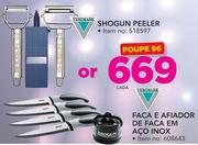 Verimark Shogun Peeler Or Faca e Afiador de Faca em Aço Inox- cada